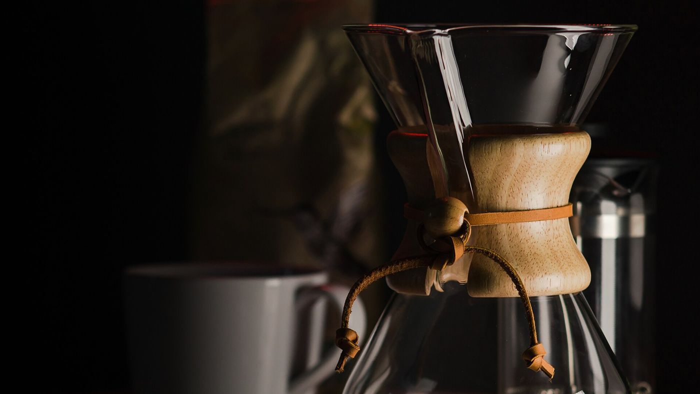 Imagem ilustrativa: cafeteira Chemex